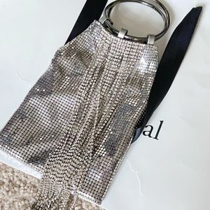 Vintage Clutch, Chain and Crystal Cascade handbag
